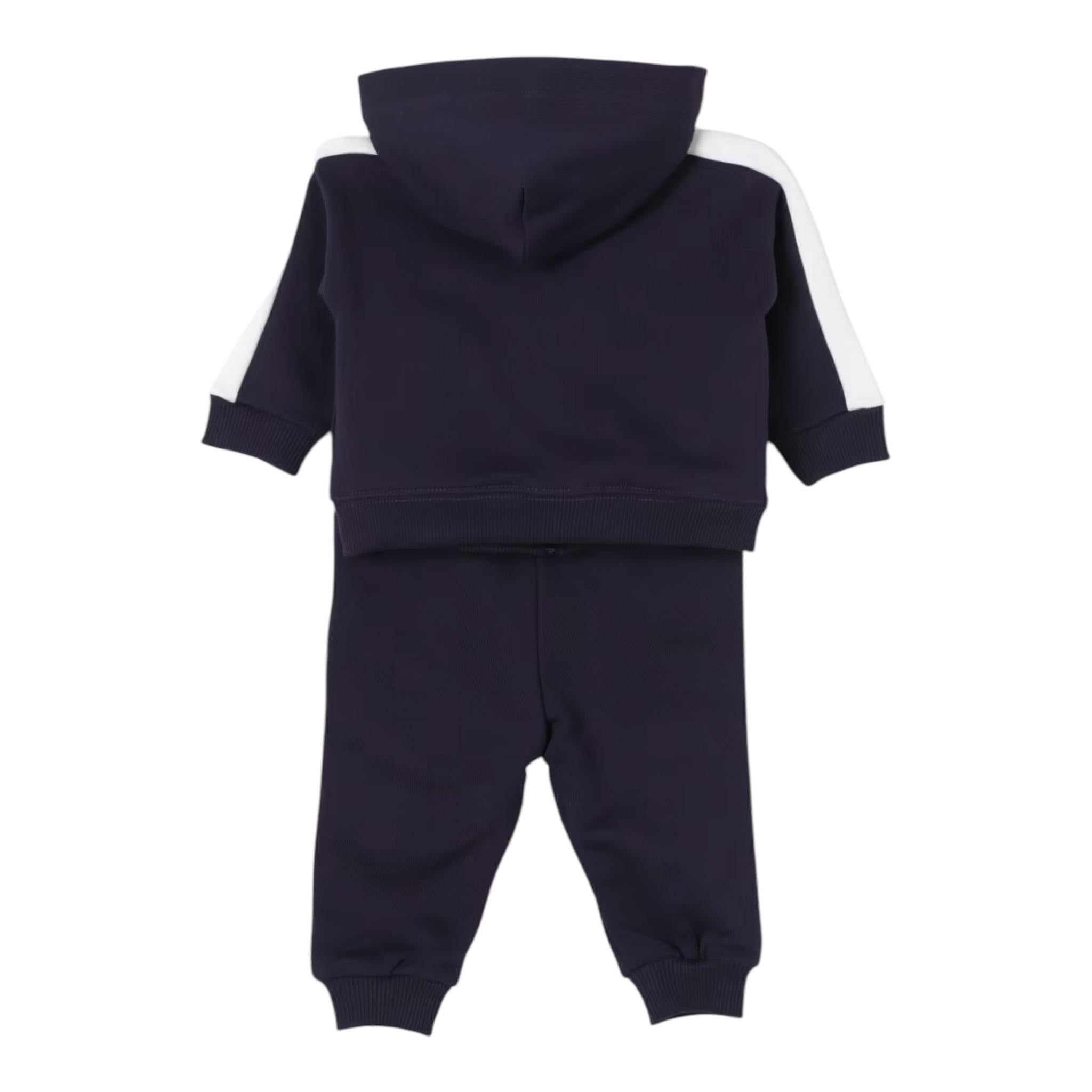 MOSCHINO completo 2 pezzi felpa-pantalone tinta unita Blu per Neonato MUK04U BLU MOSCHINO