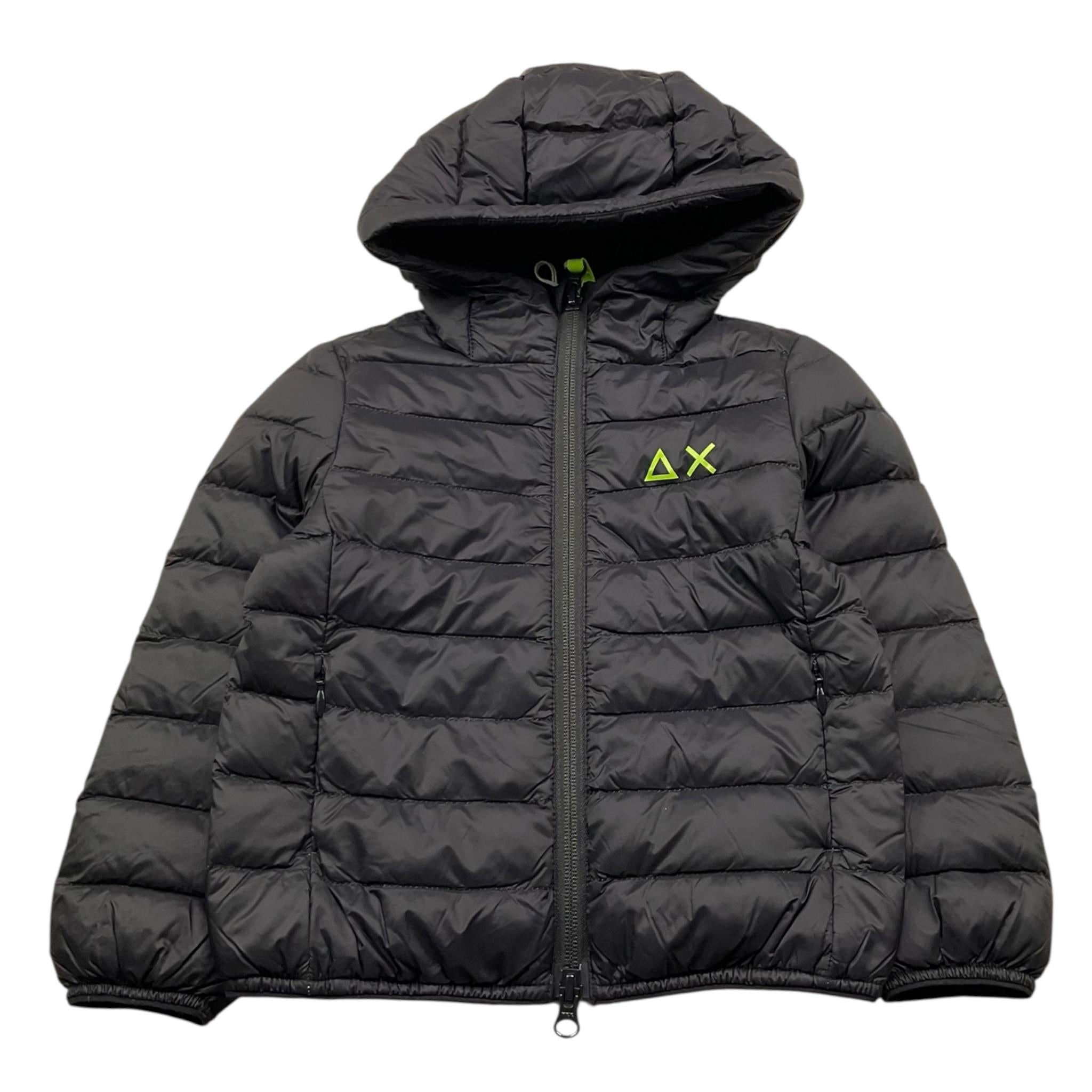 SUNS giubbino tinta unita con logo e cappuccio Nero per Neonato R44301N NERO SUNS