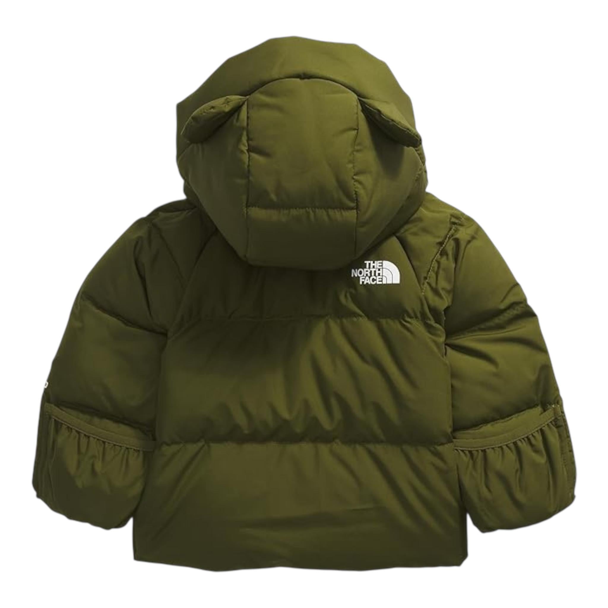 THE NORTH FACE giubbino tinta unita con zip e cappuccio Verde per Neonato NFA0A88W2PIB VERDE THE NORTH FACE