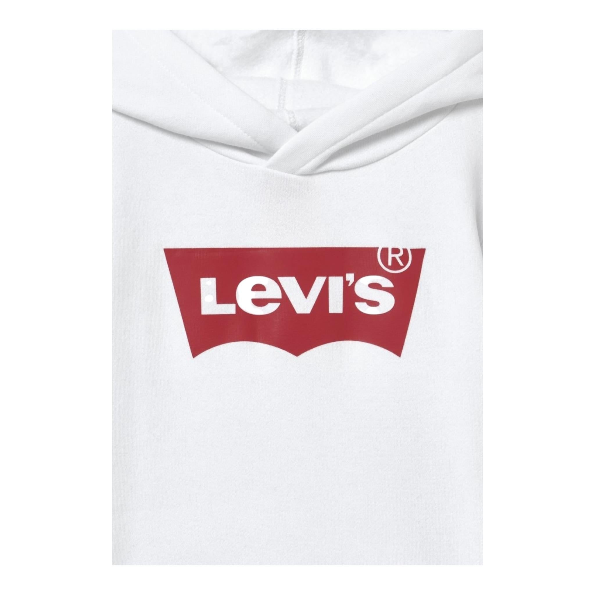 LEVI'S felpa chiusa con cappuccio tinta unita Bianco per Neonato 8E8778 BIANCO LEVI'S