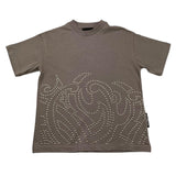 JOHN RICHMOND t-shirt girocollo tinta unita cn applicazioni Grigio per Bambino RBA25079TS GRIGIO JOHN RICHMOND