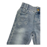 LIU JO jeans tinta unita con elastico in vita Azzurro per Neonata HF4017 AZZURRO LIU JO