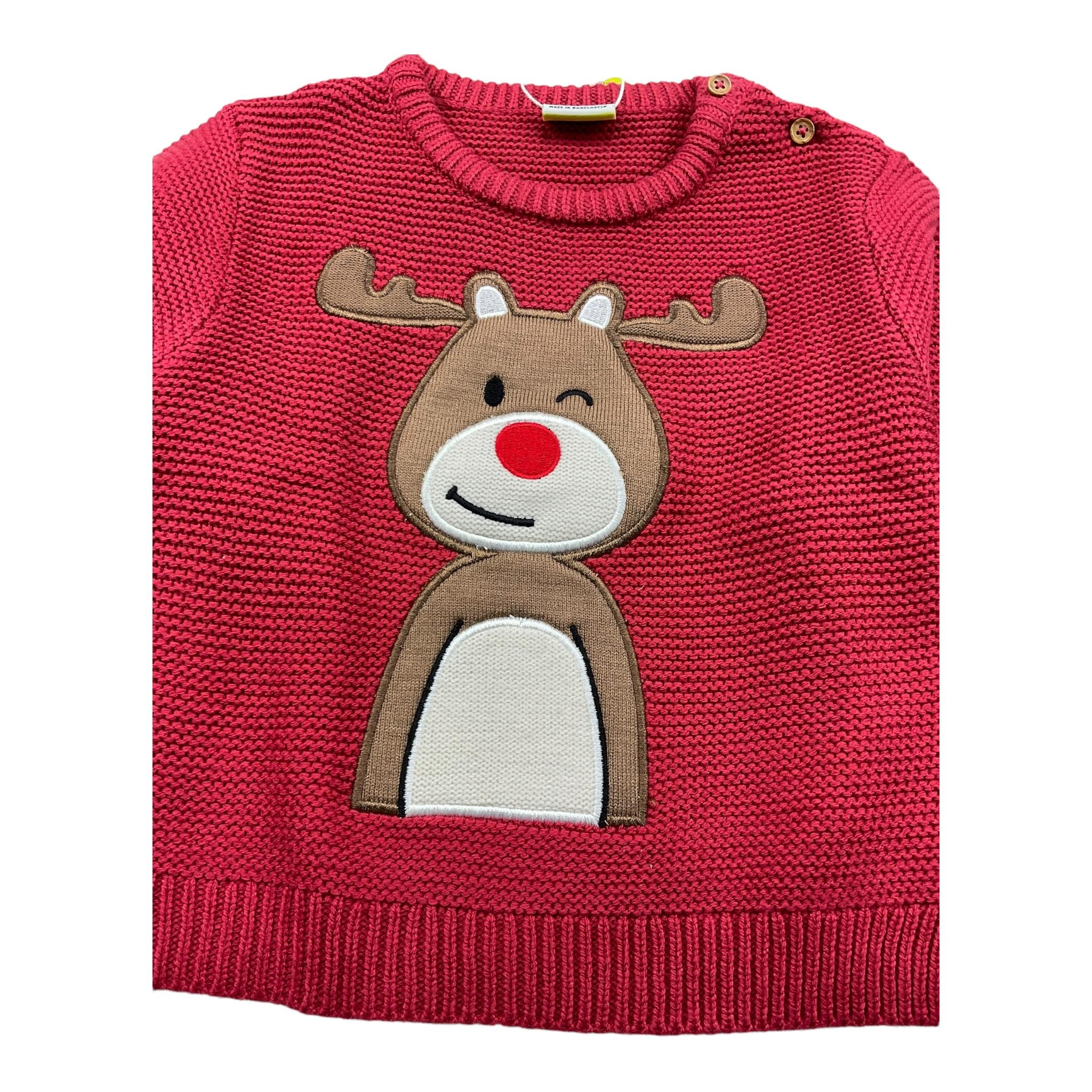 LOSAN maglia gircoll tinta unita con stampa Rosso per Bambino LBBAP0202 ROSSO LOSAN