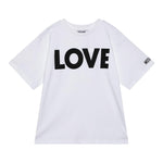MOSCHINO t-shirt girocollo tinta unita con stampa Bianco per Bambina HDM06HXXX BIANCO MOSCHINO