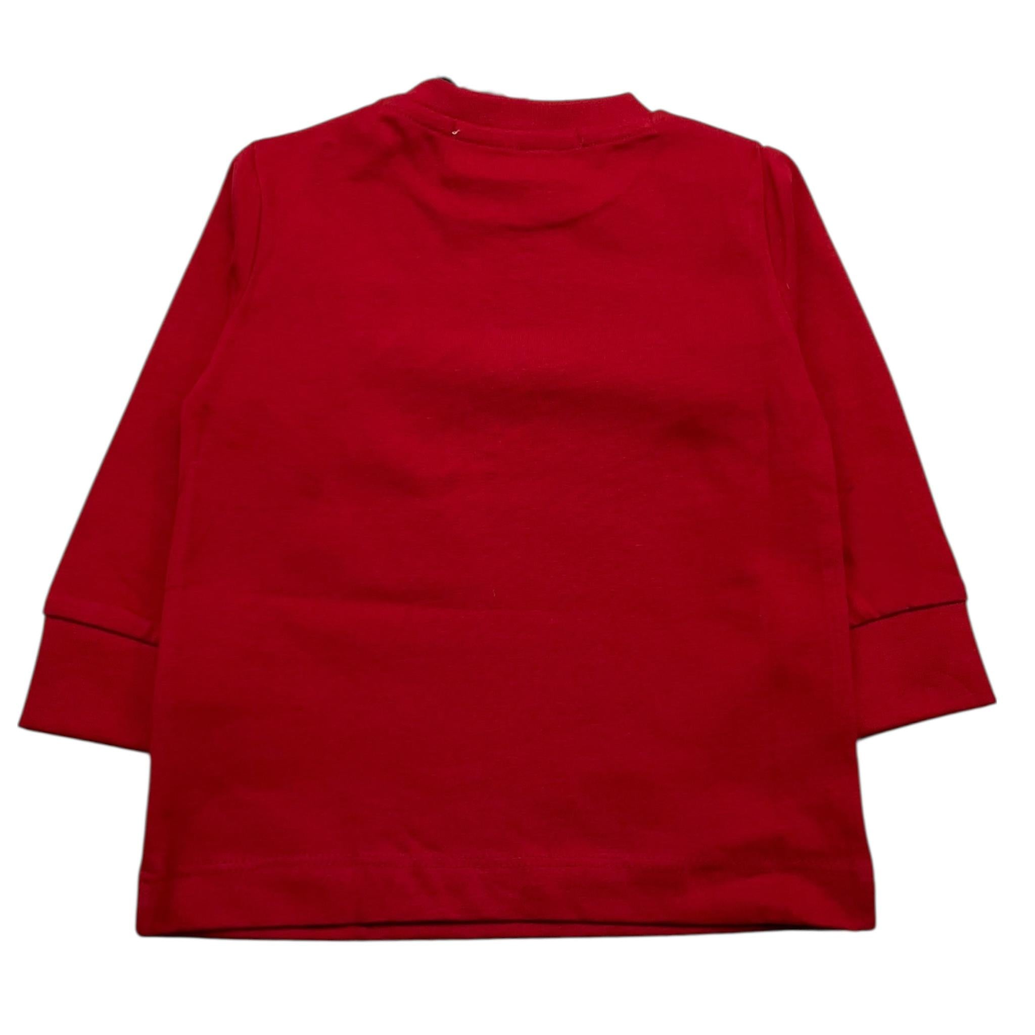 CESARE PACIOTTI shirt girocollo tinta unita cn stampa logo Rosso per Neonato TSP5306BX ROSSO CESARE PACIOTTI