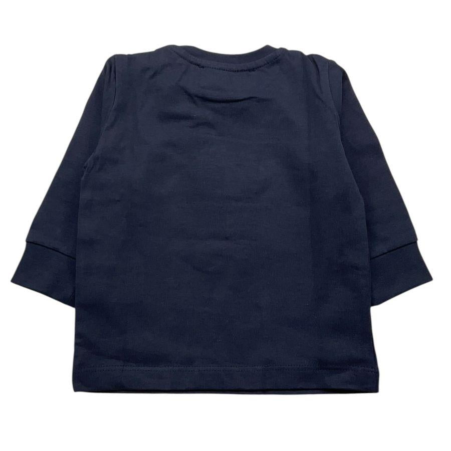 CESARE PACIOTTI shirt girocollo tinta unita con stampa Blu per Neonato TSP4363B BLU CESARE PACIOTTI
