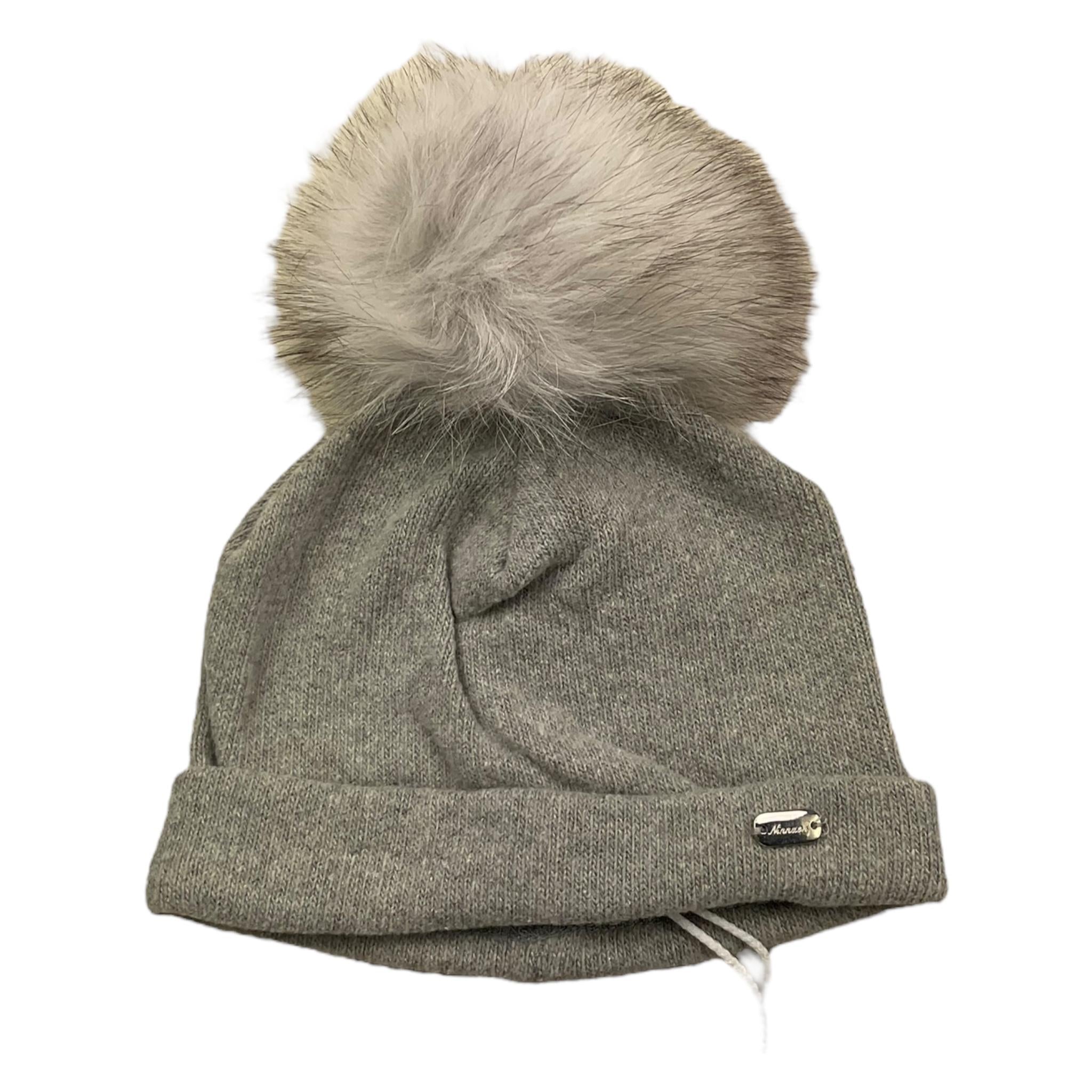 NINNAOH cappello tinta unita con pon pon Grigio per Neonata I23225PEL GRIGIO NINNAOH