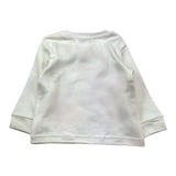 EMC shirt girocollo tinta unita con stampa Bianco per Neonato BX2279 BIANCO EMC