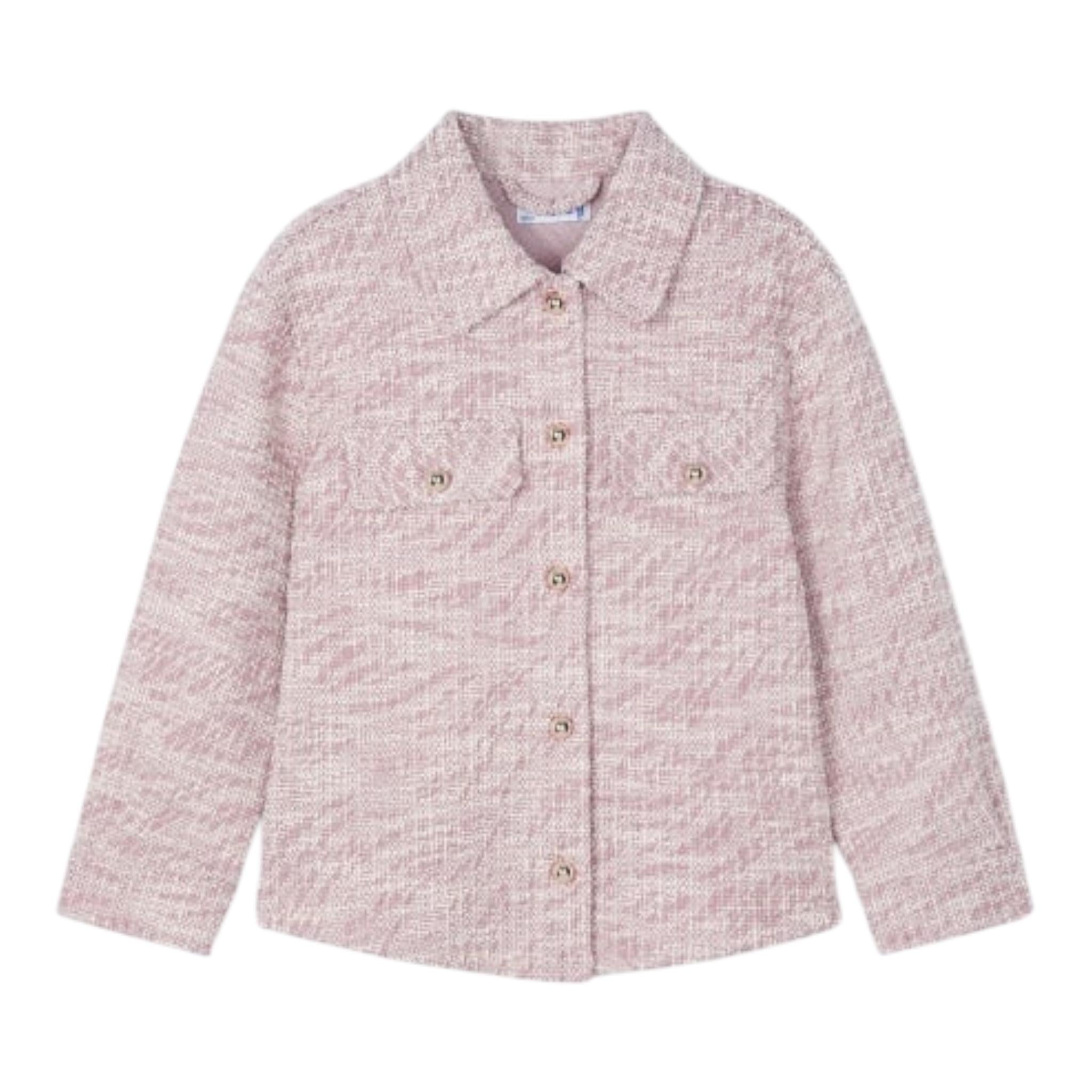 MAYORAL giacca tinta unita con microfantasia Rosa per Bambina 4118 ROSA MAYORAL