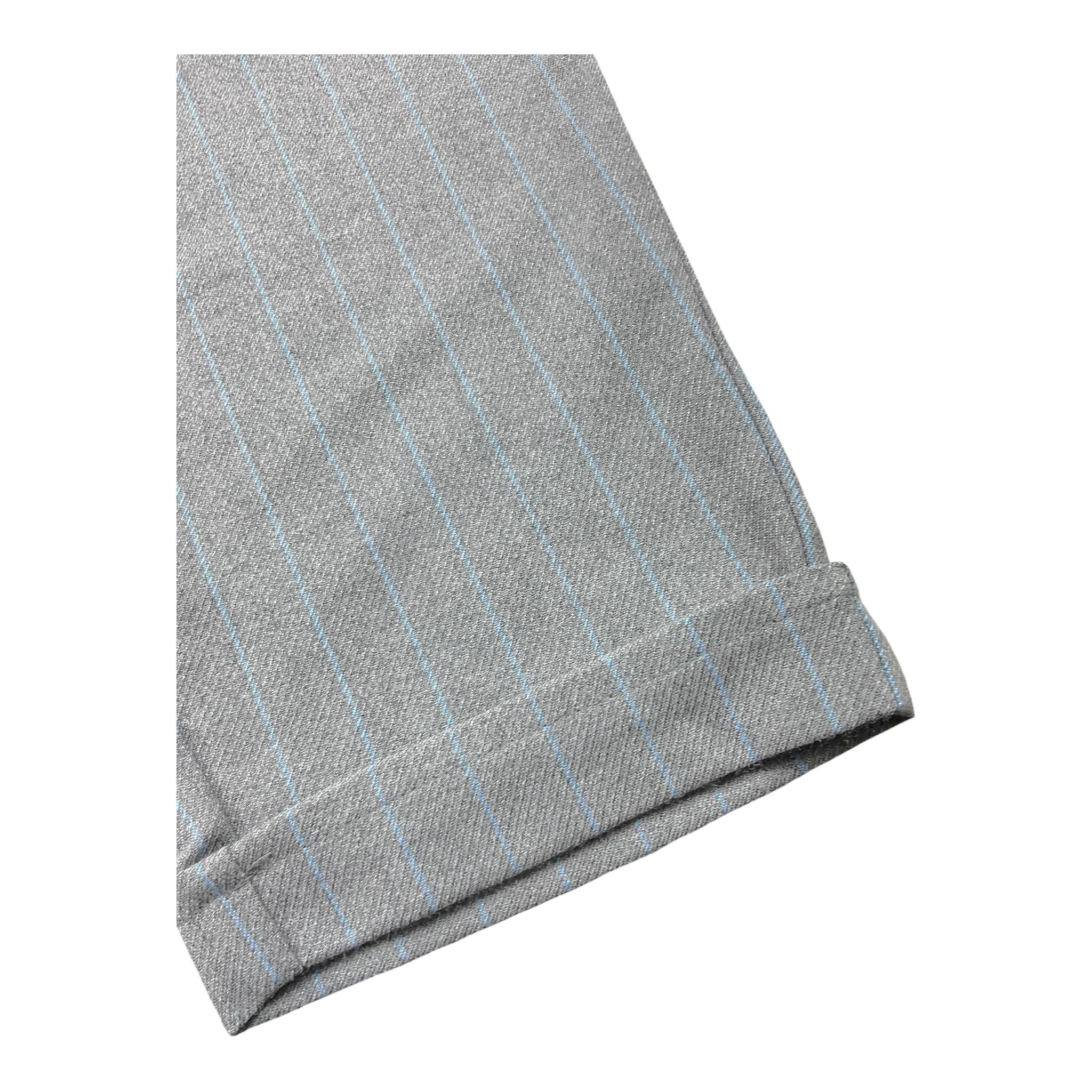 MANILA GRACE pantalone tinta unita con cintura fantasia a righe Grigio per Bambina MFJF24P140X GRIGIO MANILA GRACE