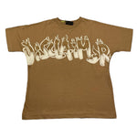 DISCLAIMER t-shirt girocollo tinta unita con stampa in contrasto Beige per Bambino 24IDK58227 BEIGE DISCLAIMER