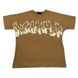 DISCLAIMER t-shirt girocollo tinta unita con stampa in contrasto Beige per Bambino 24IDK58227 BEIGE DISCLAIMER