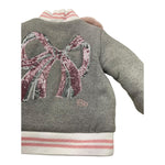 LE BEBE' giubbino tinta unita con peluche e paillettes Grigio per Neonata LBG6014 GRIGIO LE BEBE'