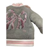 LE BEBE' giubbino tinta unita con peluche e paillettes Grigio per Neonata LBG6014 GRIGIO LE BEBE'