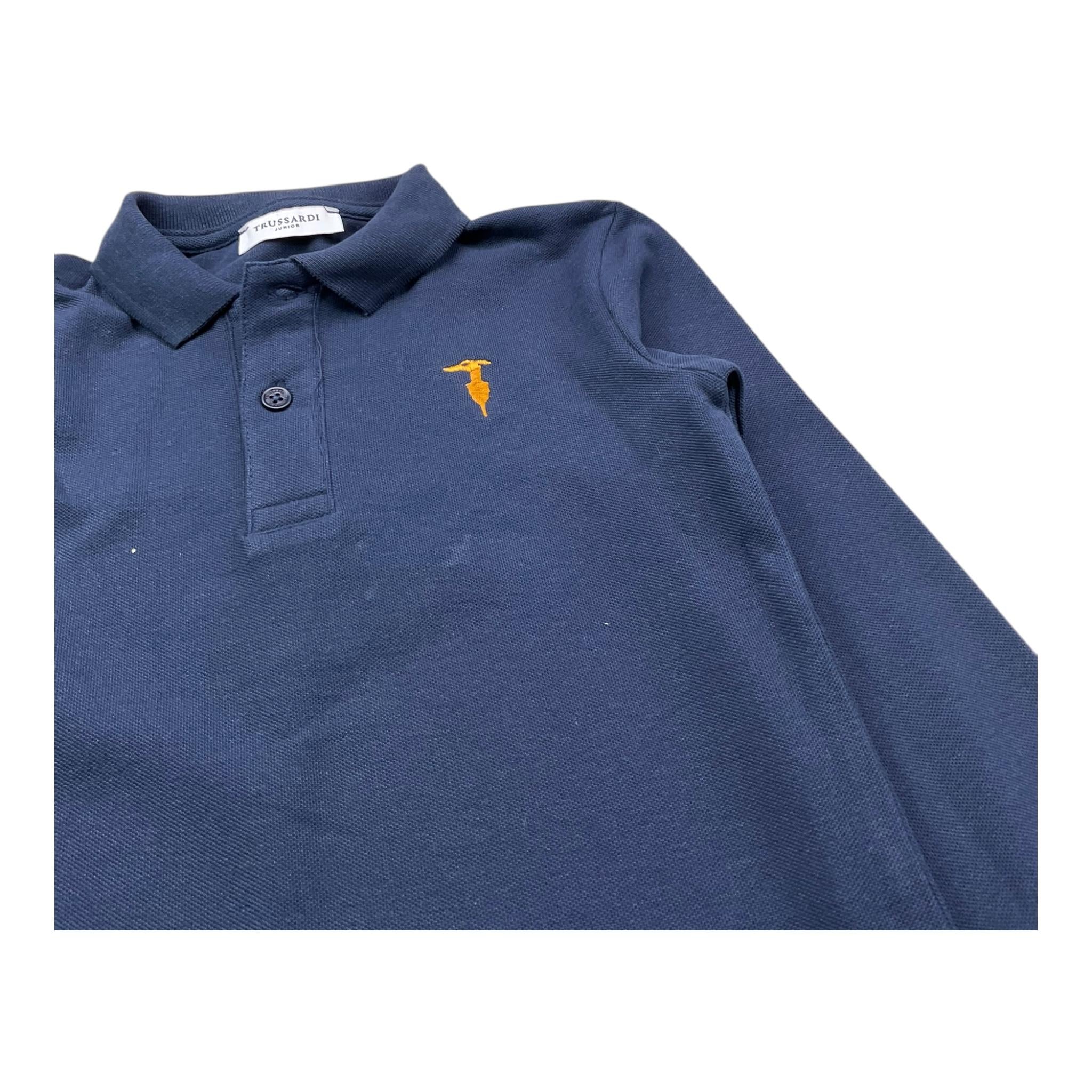 TRUSSARDI polo tinta unita Blu per Bambino TBA25013POO BLU TRUSSARDI