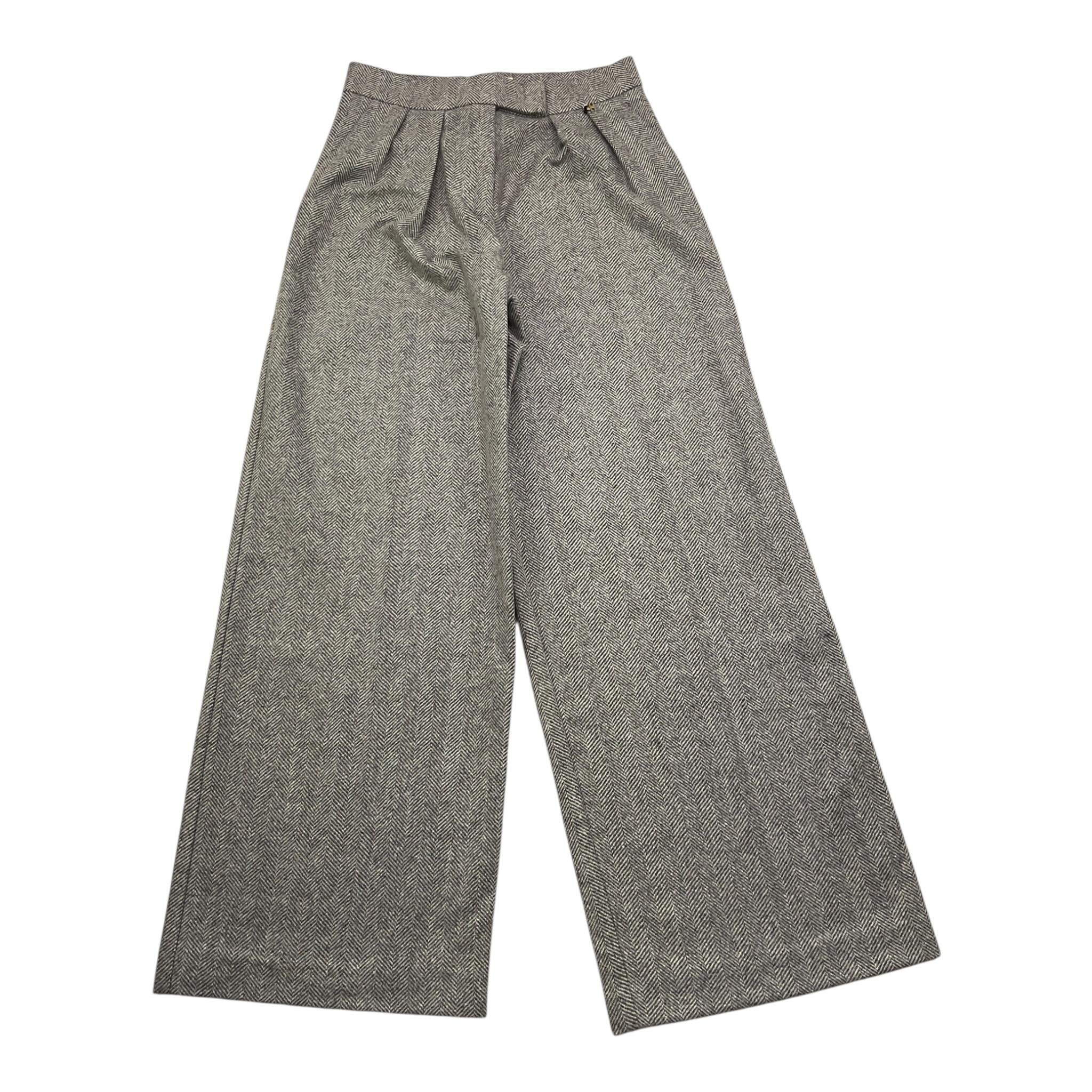 ELISABETTA FRANCHI pantalone tinta unita modello palazzo Grigio per Bambina EFPA248X GRIGIO ELISABETTA FRANCHI