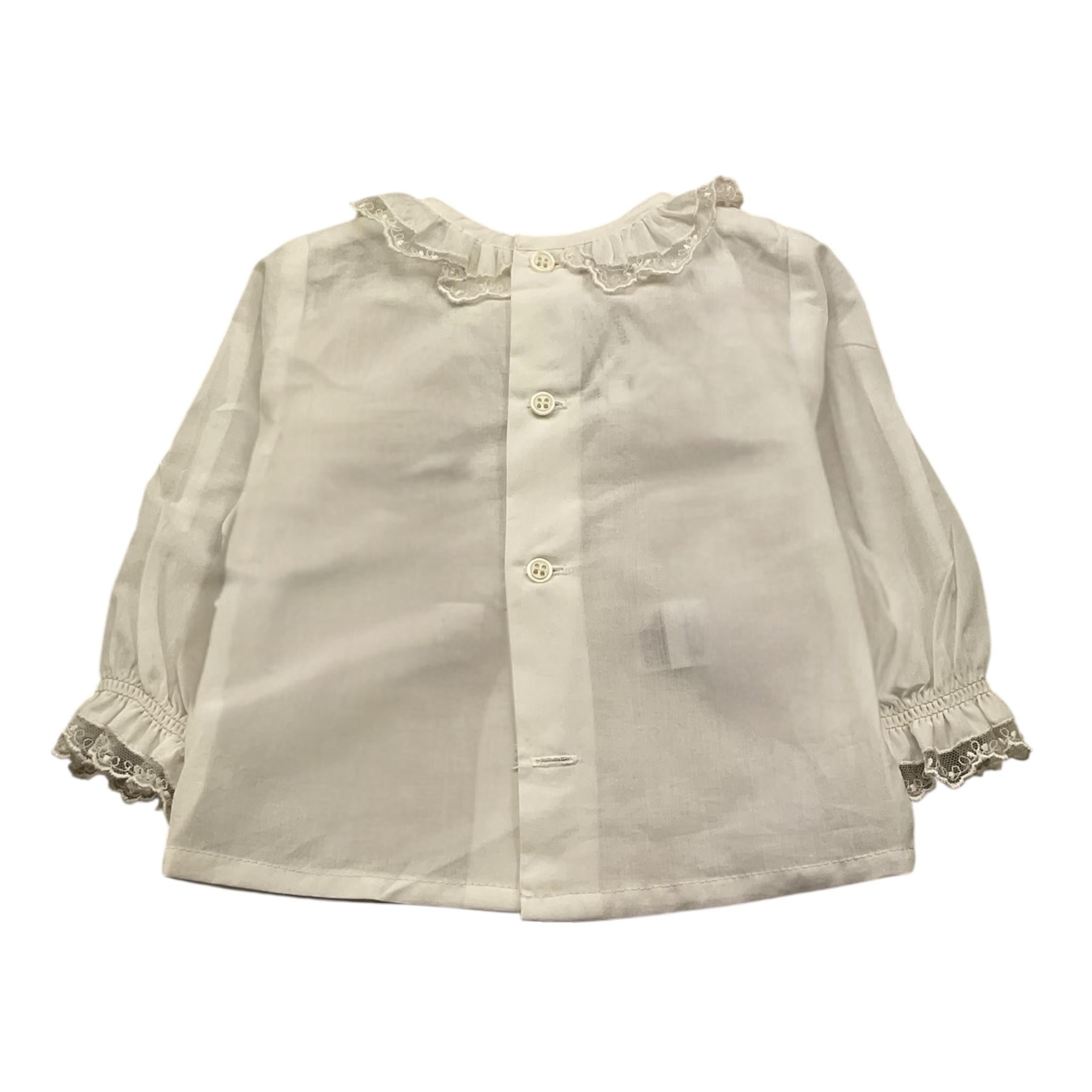 PAZ RODRIGUEZ camicia manica lunga tinta unita Panna per Neonata 006150910 PANNA PAZ RODRIGUEZ