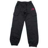 STARTER pantalone tuta tinta unita con ricamo logo Nero per Bambina 3208 NERO STARTER