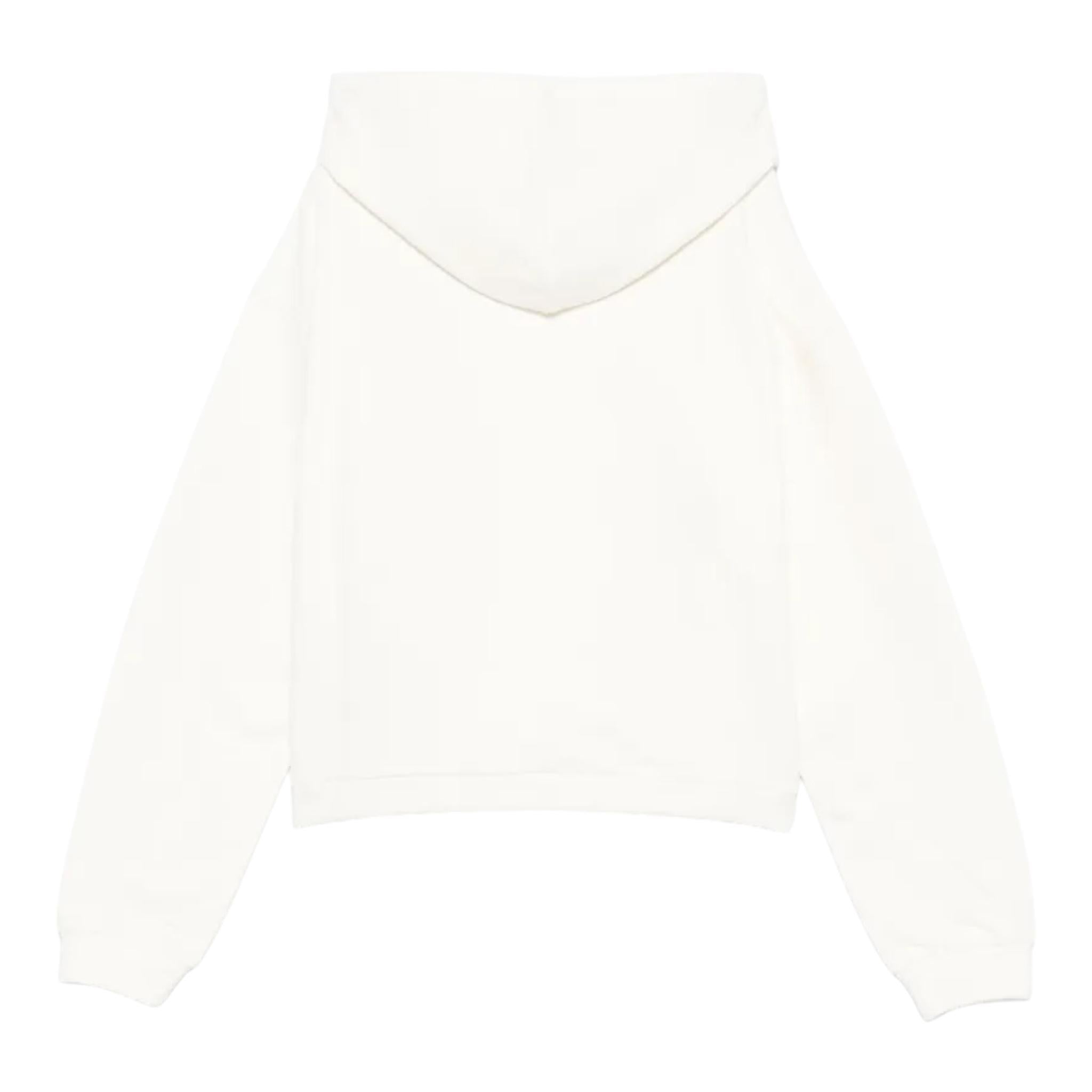 LIU JO felpa con cappuccio tinta unita con stampa Panna per Bambina GF4180 PANNA LIU JO