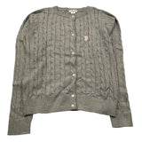 U.S. POLO ASSN cardigan tinta unita cn trecce Grigio per Bambina US40675001 GRIGIO U.S. POLO ASSN