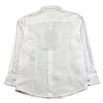 MANUEL RITZ camicia manica lunga con ricamo logo,tinta unita Bianco per Bambino MR2352 BIANCO MANUEL RITZ