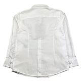 MANUEL RITZ camicia manica lunga con ricamo logo,tinta unita Bianco per Bambino MR2352 BIANCO MANUEL RITZ