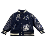TOP GUN giubbino modello bomber con maniche in similpelle Blu per Bambino 02G0549 BLU TOP GUN