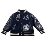 TOP GUN giubbino modello bomber con maniche in similpelle Blu per Bambino 02G0549 BLU TOP GUN