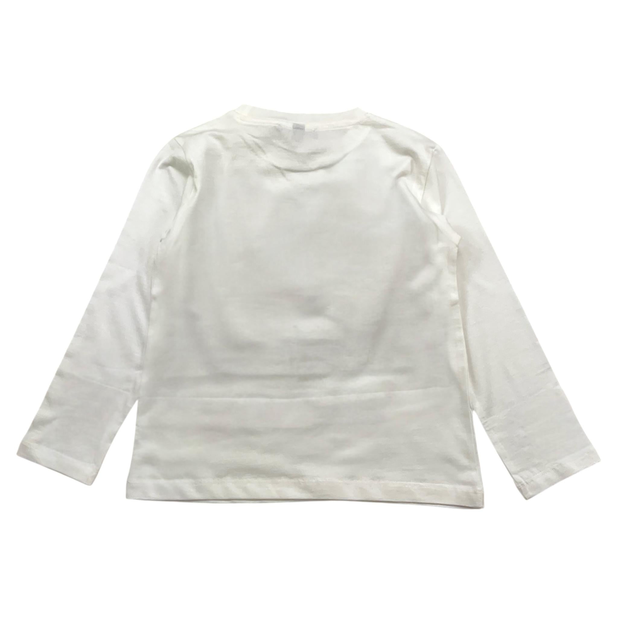 PLEASE shirt girocollo tinta unita con stampa Bianco per Neonato ML20030B65 BIANCO PLEASE