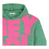 BillIEBLUSH abito tinta unita con cappuccio manica lunga e stampa Verde per Bambina U20512 VERDE BillIEBLUSH