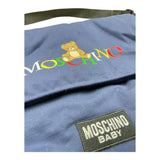 MOSCHINO borsa premaman tinta unita con stampa Blu per Neonata MYX03 BLU MOSCHINO