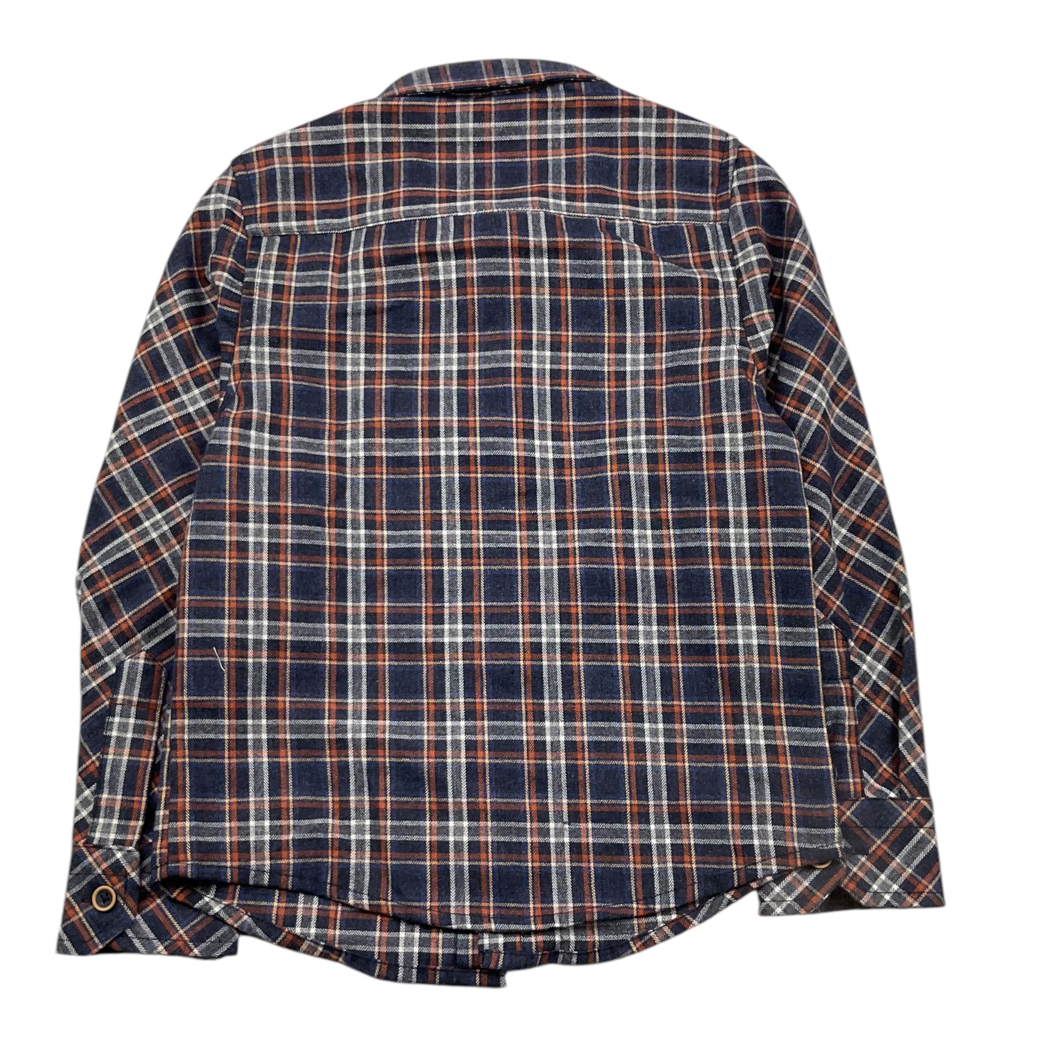 NEVER TOO camicia manica lunga fantasia quadri Blu per Bambino NT1793B BLU NEVER TOO