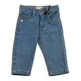 TRUSSARDI jeans tinta unita con girovita regolabile Azzurro per Neonato TIA25036JE AZZURRO TRUSSARDI