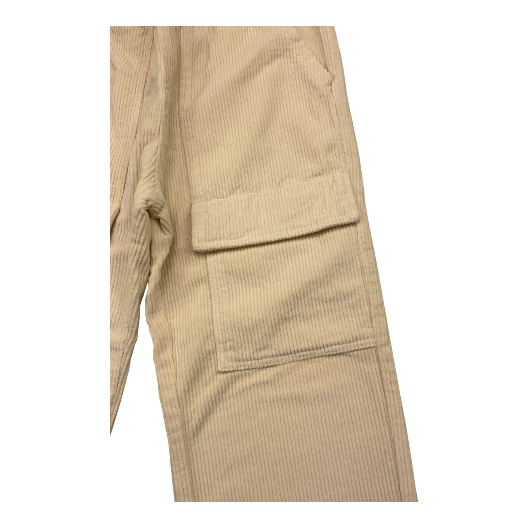 ZHOE & TOBIAH pantalone tinta unita a costine Panna per NEONAO PJK19X PANNA ZHOE & TOBIAH