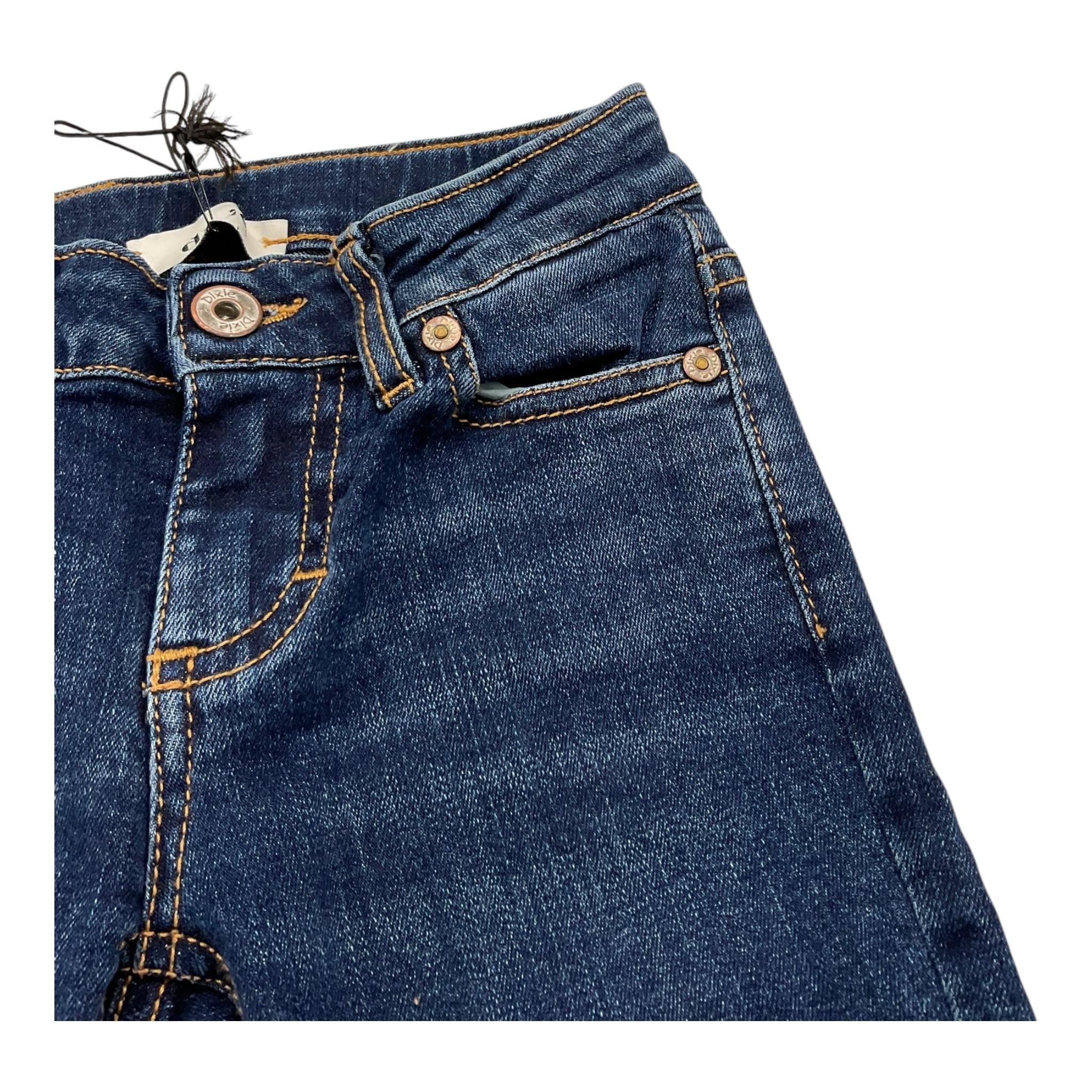 DIXIE jeans tinta unita con girovita regolabile Blu per Bambina PHH7012G67 BLU DIXIE