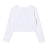 TWINSET shirt girocollo tinta unita con stampa Bianco per Neonata 242GJ2032NXXXX BIANCO TWINSET