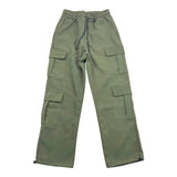 NEVER TOO pantalone tinta unita con elastico in vita Verde per Bambino NT2130R VERDE NEVER TOO