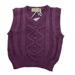 LA STUPENDERIA gilet tinta unita in maglia Viola per Bambina WJGL42XJ VIOLA LA STUPENDERIA