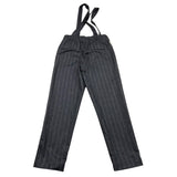 MICHAEL COAL pantalone tinta unita con bretelle Grigio per Bambino LITJHN3993F24 GRIGIO MICHAEL COAL