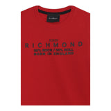 JOHN RICHMOND t-shirt girocollo tinta unita con logo Rosso per Bambino RBA24048TS ROSSO JOHN RICHMOND