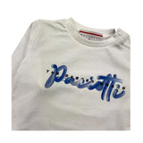 CESARE PACIOTTI shirt girocollo tinta unita con stampa Bianco per Neonato TSP5316BX BIANCO CESARE PACIOTTI