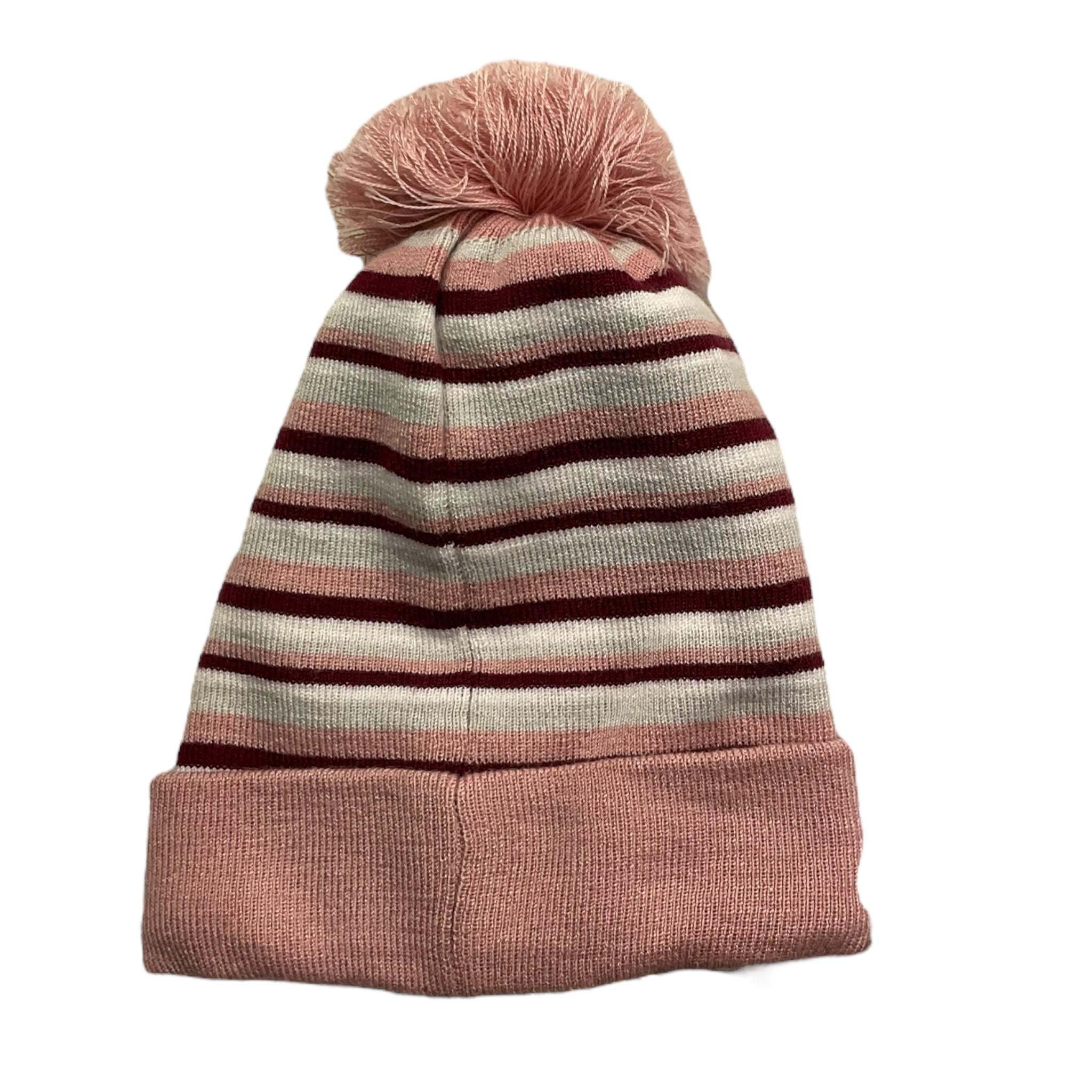 TRUSSARDI cappello tinta unita con pon pon e fantasia a righe Bianco per Neonata TIA25225HA BIANCO TRUSSARDI
