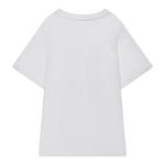 STELLA McCARTNEY t-shirt girocollo tinta unita con stampa con strappi Bianco per Bambino TV8R41 BIANCO STELLA McCARTNEY