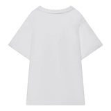 STELLA McCARTNEY t-shirt girocollo tinta unita con stampa con strappi Bianco per Bambino TV8R41 BIANCO STELLA McCARTNEY
