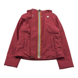 K-WAY giubbino tinta unita con cappuccio Bordeaux per Bambina K4137WWX BORDEAUX K-WAY