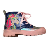 BillIEBLUSH stivale tinta unita con stampa unicorno e suola in contrasto Blu per Bambina U20579 BLU BillIEBLUSH
