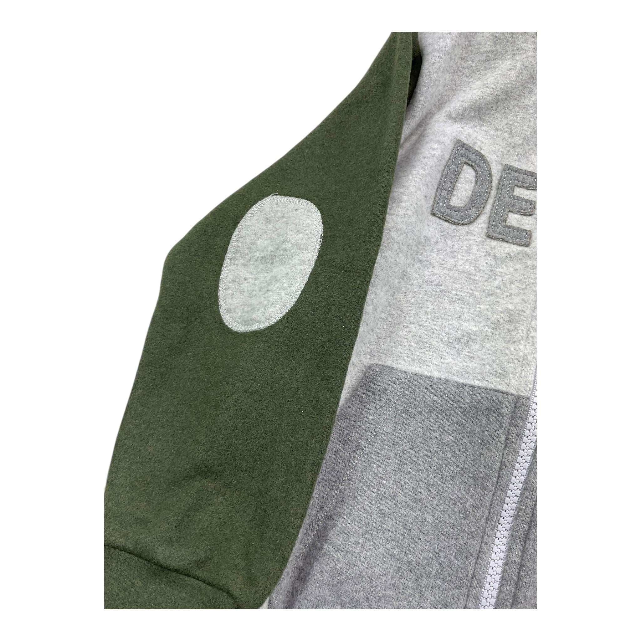 NANAN felpa cn zip e cappuccio con maniche in contrasto Grigio per Bambino I2428012VJ GRIGIO NANAN