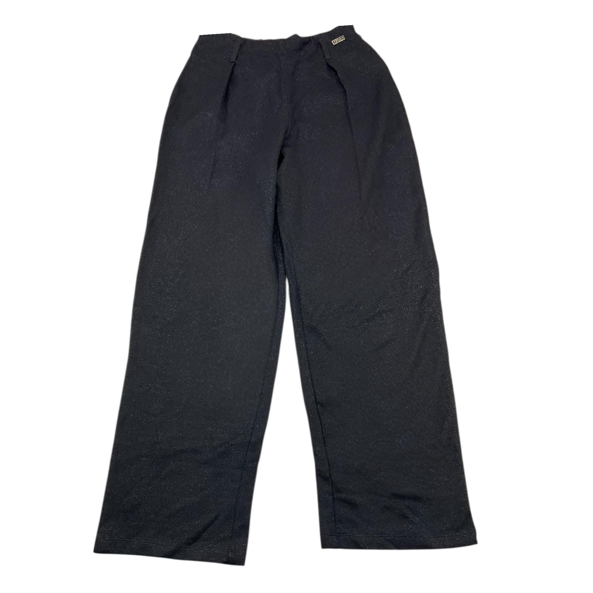 LIU JO pantalone tinta unita con elastico in vita Nero per Bambina GF3181 NERO LIU JO