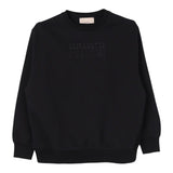 ELISABETTA FRANCHI felpa chiusa girocollo tinta unita con logo Nero per Bambina EFFE138X NERO ELISABETTA FRANCHI