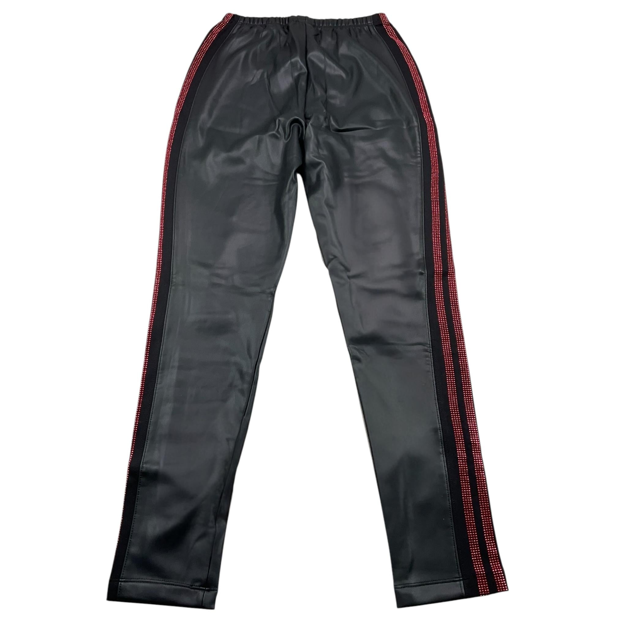 MONNALISA leggins in ecopelle tinta unita Nero per Bambina 196407AF NERO MONNALISA